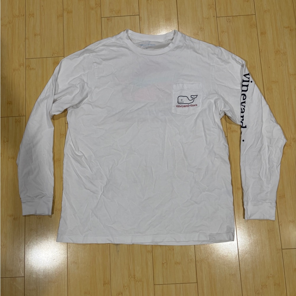 Vineyard Vines White Long Sleeve Tee